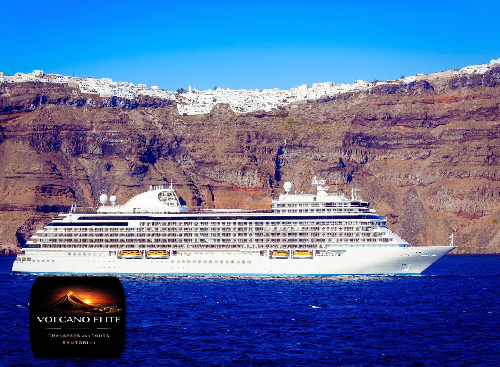 Santorini tours and transfer services designed for cruise ship visitors