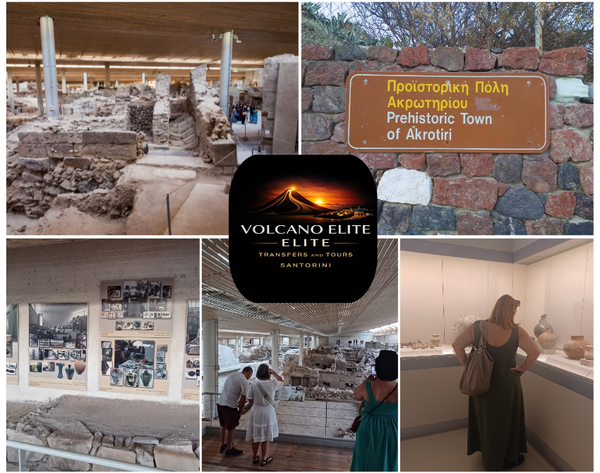 Santorini Archaeological bus tour to the excavations-Museums