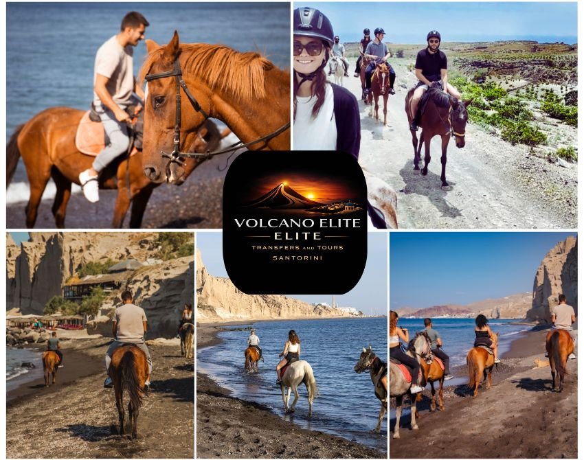 Santorini Horseback riding experience by Volcano Elite Tourist Office