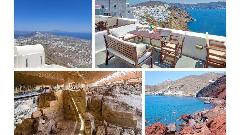 4 Hours Private Tour with Akrotiri Archaeological Site-Oia & Red Beach