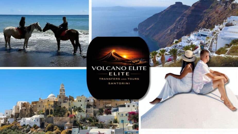 Private Full-Day Tour in Santorini with Horse Riding Black Beach, Emporio, Pyrgos, Oia by Volcano Elite