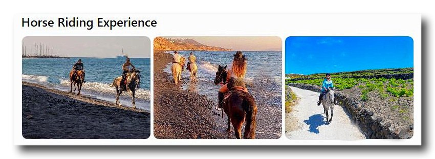 Santorini Tour with Horse Riding Experience