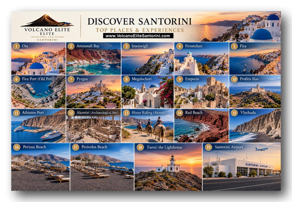 Volcano Elite Santorini Best Places to Visit Tours and Attractions